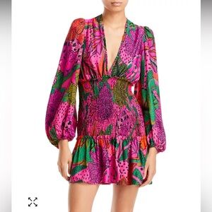 FARM Rio Cool Leopards Mini Dress Size Medium